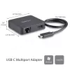 StarTech.com USB-C-multipordiadapter – kaasaskantav USB-C minidokk 4K HDMI-videoga – Gigabit Ethernet, USB 3.0 jaotur (1x USB-A, 1x USB-C) – USB USB-C-multipordiadapter – Thunderbolt 3-ga ühilduv