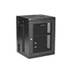 StarTech.com 4-post 15U seinakinnitusega võrgukapp 1U riiuliga, 19-tolline hingedega seinale paigaldatav serveririiul andme-/AV-/elektroonika-/arvutiseadmetele, paindlik ventileeritav riiulikorpus