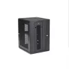 StarTech.com 4-post 15U seinakinnitusega võrgukapp 1U riiuliga, 19-tolline hingedega seinale paigaldatav serveririiul andme-/AV-/elektroonika-/arvutiseadmetele, paindlik ventileeritav riiulikorpus