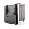 StarTech.com CPU Mount - Reguleeritav arvuti seinakinnitus, seinale kinnitatav CPU hoidik, Universaalne, 10 kg, Must, Teras, Vertikaalne