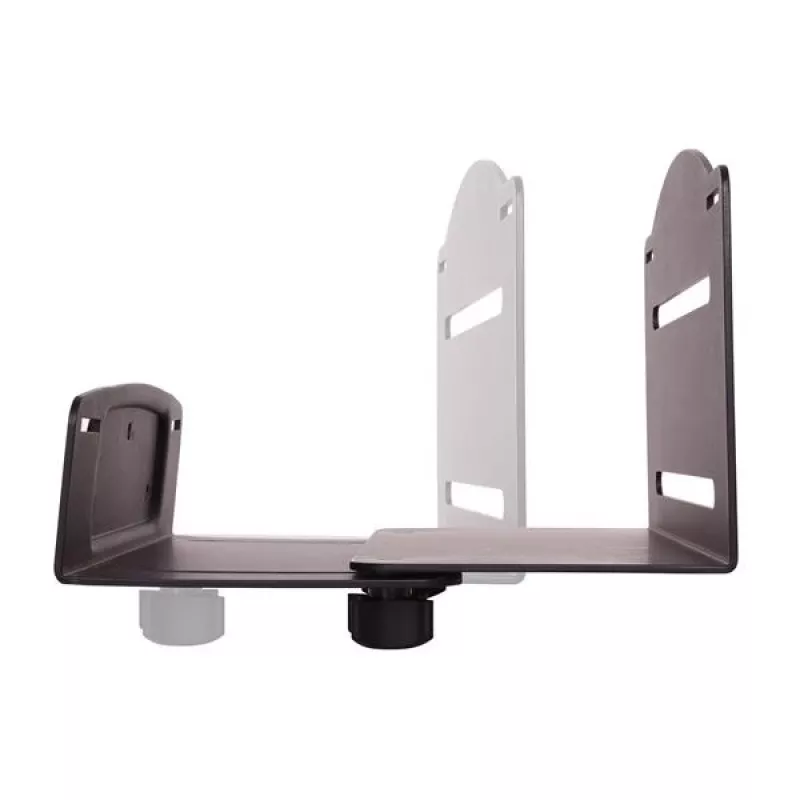 StarTech.com CPU Mount - Reguleeritav arvuti seinakinnitus, seinale kinnitatav CPU hoidik, Universaalne, 10 kg, Must, Teras, Vertikaalne