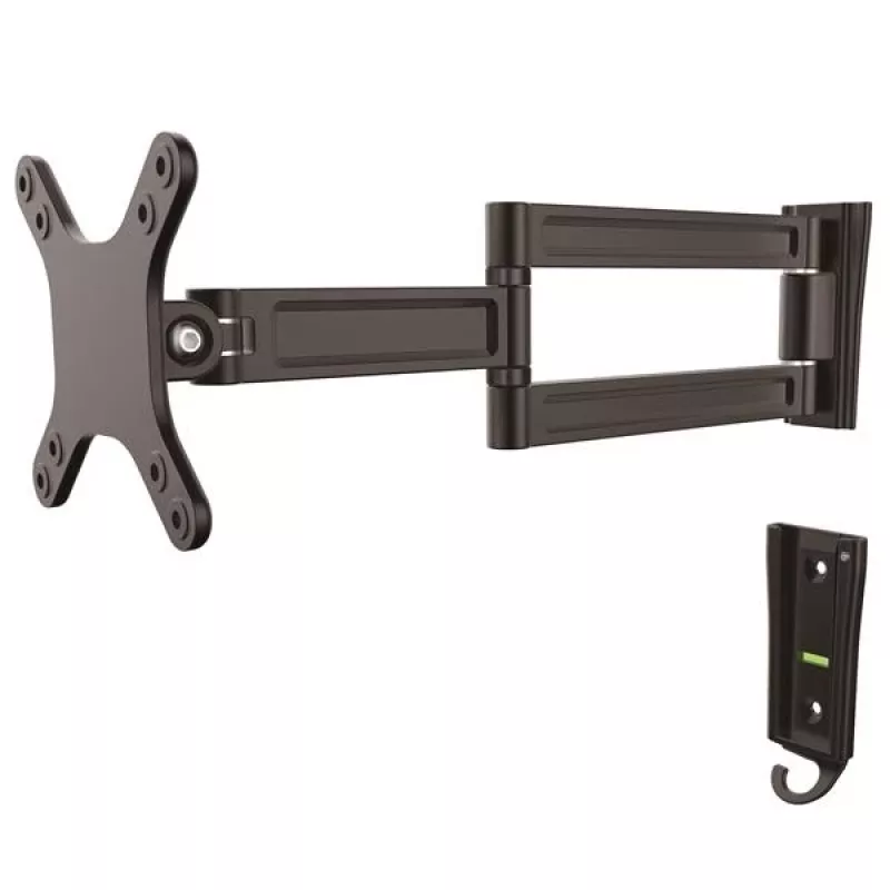 StarTech.com seinakinnitusega monitori käsi – kahe pöördega, 15 kg, 33 cm (13 tolli), 68.6 cm (27 tolli), 75 x 75 mm, 100 x 100 mm, must