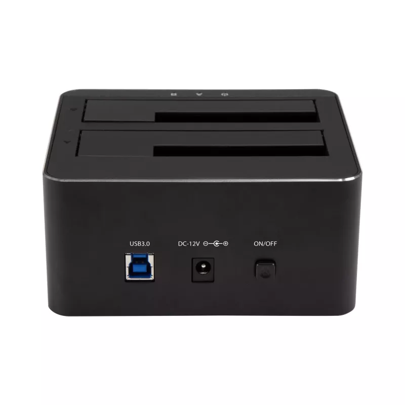 StarTech.com kahe pesaga USB 3.0 SATA-kõvaketta dokkimisjaam, USB-kõvakettadokk, väline 2,5/3,5-tolline SATA I/II/III SSD/HDD dokkimisjaam, kiirvahetusega kõvakettapesad, ülaltlaadimine