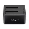 StarTech.com kahe pesaga USB 3.0 SATA-kõvaketta dokkimisjaam, USB-kõvakettadokk, väline 2,5/3,5-tolline SATA I/II/III SSD/HDD dokkimisjaam, kiirvahetusega kõvakettapesad, ülaltlaadimine
