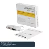 StarTech.com USB C mitme pordiga adapter - USB-C DVI-D (digitaalne) videoadapter, 60 W toiteedastus, GbE, USB-A - kaasaskantav USB-C/Thunderbolt 3 mini sülearvuti dokkimisjaam