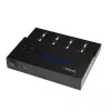 StarTech.com eraldiseisev 1:7 USB-mälupulga paljundaja ja kustutaja, mitme USB-mälupulga kopeerija, süsteemi- ja faili- ning kogu ketta kopeerimine kiirusega 1,5 GB/min, ühe- ja 3-käiguline kustutamine, LCD-ekraan – TAA