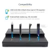 StarTech.com eraldiseisev 1:7 USB-mälupulga paljundaja ja kustutaja, mitme USB-mälupulga kopeerija, süsteemi- ja faili- ning kogu ketta kopeerimine kiirusega 1,5 GB/min, ühe- ja 3-käiguline kustutamine, LCD-ekraan – TAA