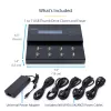 StarTech.com eraldiseisev 1:7 USB-mälupulga paljundaja ja kustutaja, mitme USB-mälupulga kopeerija, süsteemi- ja faili- ning kogu ketta kopeerimine kiirusega 1,5 GB/min, ühe- ja 3-käiguline kustutamine, LCD-ekraan – TAA
