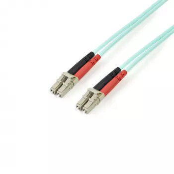 StarTech.com 3m (10ft) LC/UPC to LC/UPC OM4 Multimode Fiber Optic kaabel, 50/125µm LOMMF/VCSEL Zipcord Fiber, 100G, Low Insertion Loss - LSZH Fiber Jumper Cord