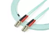 StarTech.com 3m (10ft) LC/UPC to LC/UPC OM4 Multimode Fiber Optic kaabel, 50/125µm LOMMF/VCSEL Zipcord Fiber, 100G, Low Insertion Loss - LSZH Fiber Jumper Cord
