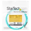 StarTech.com 3m (10ft) LC/UPC to LC/UPC OM4 Multimode Fiber Optic kaabel, 50/125µm LOMMF/VCSEL Zipcord Fiber, 100G, Low Insertion Loss - LSZH Fiber Jumper Cord