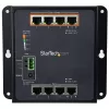 StarTech.com Tööstuslik 8-pordine Gigabit PoE lüliti - 4 x PoE+ 30W - Toide Etherneti kaudu - Tugevdatud GbE Layer/L2 hallatav lüliti - Vastupidav suure võimsusega Gigabit võrgulüliti IP-30/-40C kuni +75C - TAA