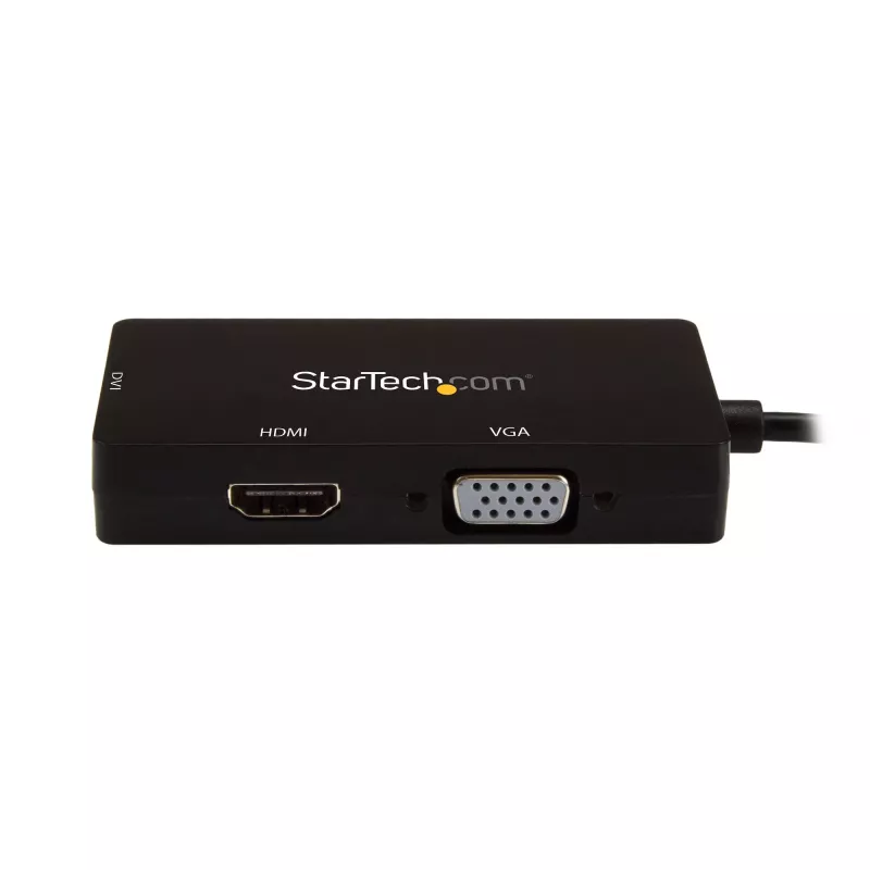 StarTech.com USB-C mitmepordiline videoadapter - 3-ühes - 4K 30 Hz - must