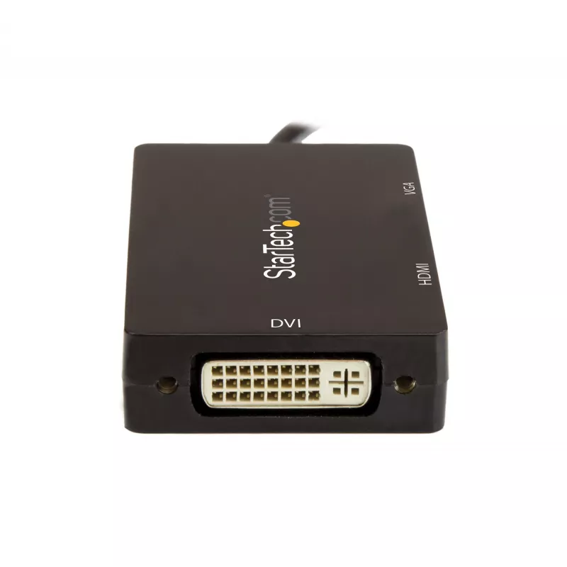 StarTech.com USB-C mitmepordiline videoadapter - 3-ühes - 4K 30 Hz - must