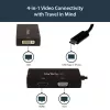 StarTech.com USB-C mitmepordiline videoadapter - 3-ühes - 4K 30 Hz - must