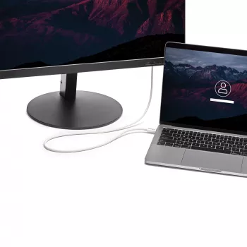 StarTech.com Thunderbolt 3 kaabel - 20 Gbit/s - 2 m - Valge - Thunderbolt, USB ja DisplayPort ühilduv