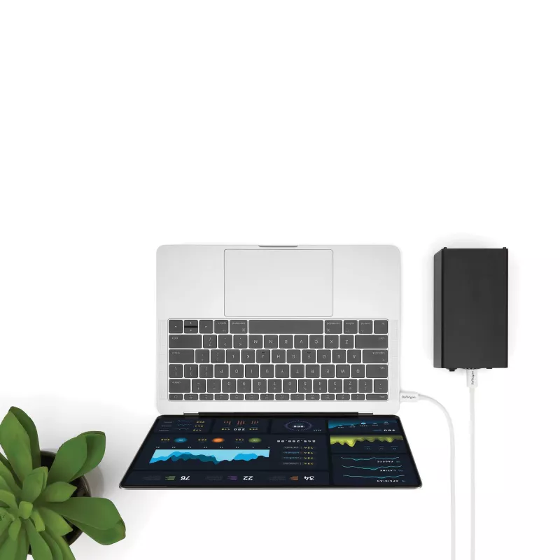 StarTech.com Thunderbolt 3 kaabel - 20 Gbit/s - 2 m - Valge - Thunderbolt, USB ja DisplayPort ühilduv