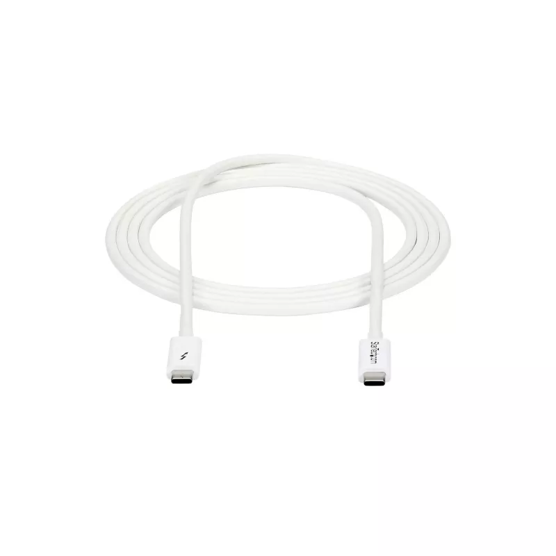 StarTech.com Thunderbolt 3 kaabel - 20 Gbit/s - 2 m - Valge - Thunderbolt, USB ja DisplayPort ühilduv