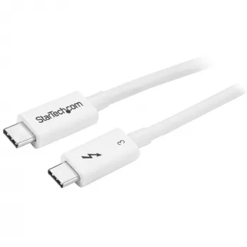StarTech.com Thunderbolt 3 kaabel – 40 Gbit/s – 0,5 m – valge – Thunderbolti, USB ja DisplayPortiga ühilduv