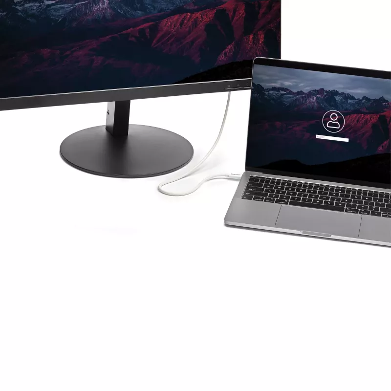 StarTech.com Thunderbolt 3 kaabel – 40 Gbit/s – 0,5 m – valge – Thunderbolti, USB ja DisplayPortiga ühilduv