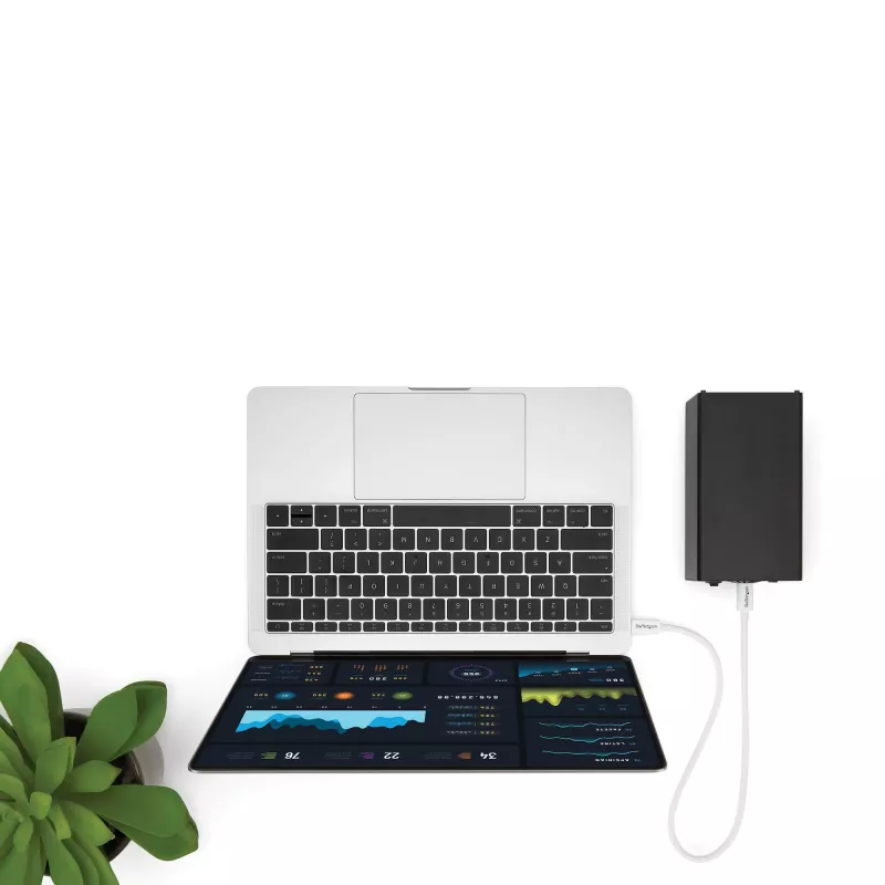 StarTech.com Thunderbolt 3 kaabel – 40 Gbit/s – 0,5 m – valge – Thunderbolti, USB ja DisplayPortiga ühilduv