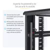 StarTech.com 4-postiga 42U serveririiuli kapp, 19-tolline andmeriiuli kapp arvuti/AV/IT-seadmete paigaldamiseks, serveririiuli korpus ratastega, täissuuruses tööstuslik võrgusalvestus