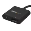 StarTech.com USB-C–DisplayPorti adapter toiteedastusega – 4K 60 Hz HBR2 – USB USB-C–DP 1.2 monitori videomuundur koos laadimisega – 60 W PD läbipääs – Thunderbolt 3-ühilduv