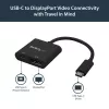 StarTech.com USB-C–DisplayPorti adapter toiteedastusega – 4K 60 Hz HBR2 – USB USB-C–DP 1.2 monitori videomuundur koos laadimisega – 60 W PD läbipääs – Thunderbolt 3-ühilduv