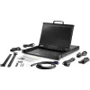 StarTech.com Rackmount KVM Console HD 1080p - Single Port VGA KVM koos 17 inch LCD Monitor for Server Rack - Fully Featured 1U LCD KVM Drawer w/Cables & Hardware - USB Support - 50,000 MTBF