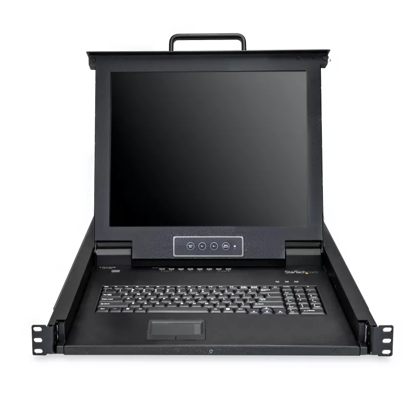 StarTech.com 8-pordiline rack-monteeritav KVM-konsool koos 6 jalga kaablitega – RKCONS1708K