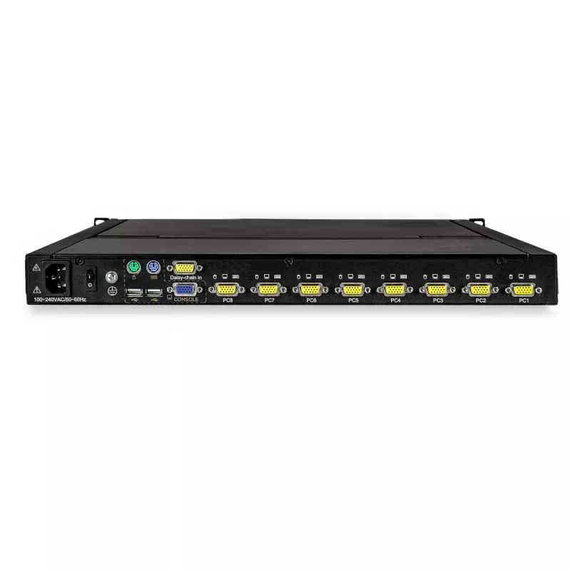 StarTech.com 8-pordiline rack-monteeritav KVM-konsool koos 6 jalga kaablitega – RKCONS1708K