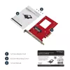 StarTech.com U.2 PCIe-adapter 2,5-tollisele U.2 NVMe SSD-le - SFF-8639 - x4 PCI Express 4.0