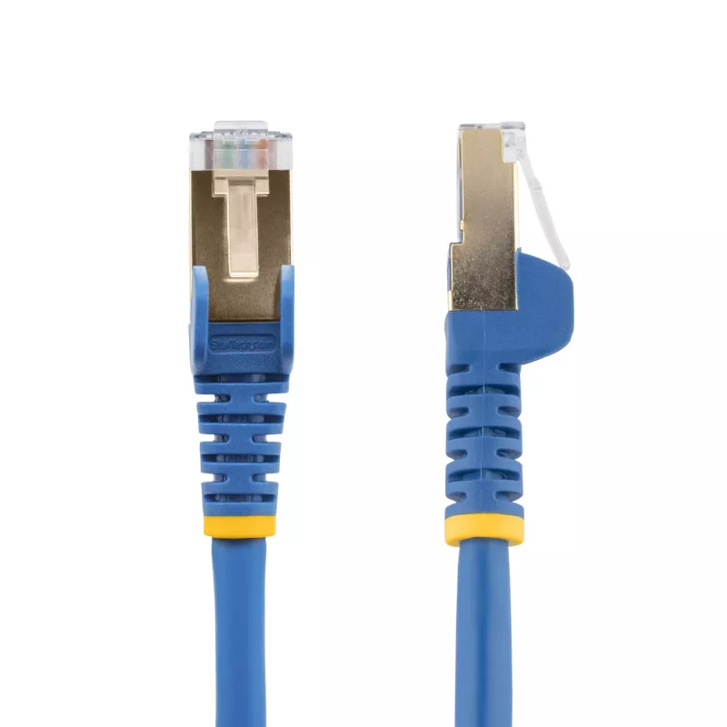 StarTech.com 2m CAT6a Etherneti kaabel - 10 Gigabit varjestatud takistusvaba RJ45 100W PoE ühendusjuhe - 10GbE STP võrgukaabel tõmbetugevdusega - sinine individuaalselt testitud/juhtmestik on UL sertifitseeritud/TIA