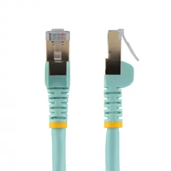StarTech.com 1 m CAT6a Etherneti kaabel – 10 Gigabit varjestatud takerdumisvastase RJ45 100W PoE paigakaabel – 10GbE STP võrgukaabel tõmbetõkestiga – Aqua individuaalselt testitud/juhtmestus on UL sertifitseeritud/TIA