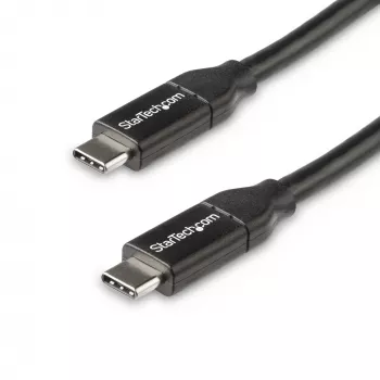 StarTech.com USB-C–USB-C kaabel, 5A PD, M/M, 0,5 m, USB 2.0, USB-IF sertifitseeritud