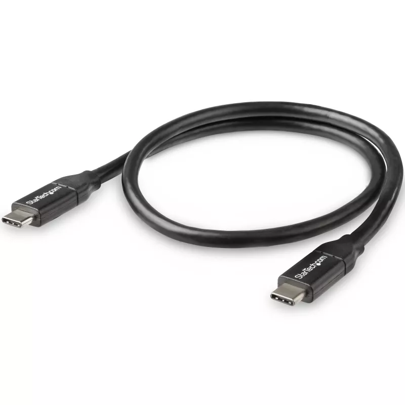 StarTech.com USB-C–USB-C kaabel, 5A PD, M/M, 0,5 m, USB 2.0, USB-IF sertifitseeritud
