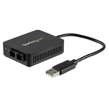StarTech.com USB-fiiberoptiline muundur - 100 Mbit/s - USB 2.0 fiibervõrgu adapter - 100Base-FX SC emane dupleks mitmerežiimiline fiiber/MMF-ühilduv - 2 km - kompaktne USB-fiiber LAN