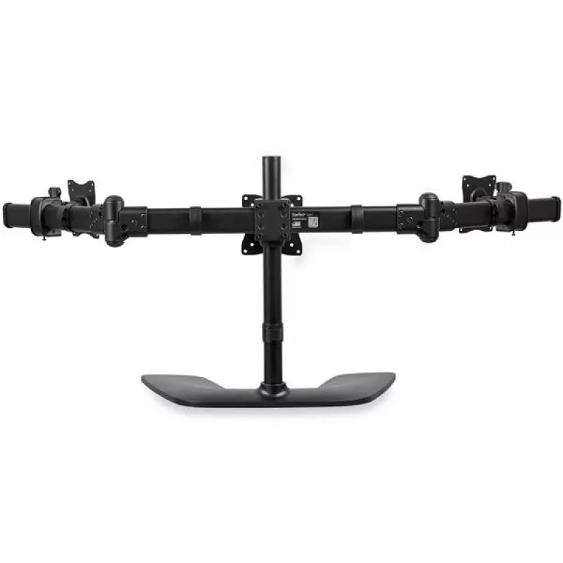 StarTech.com Triple-Monitor Desktop Stand - Articulating, Clamp, 24 kg, 33 cm (13 tolli), 68.6 cm (27 tolli), 100 x 100 mm, Must