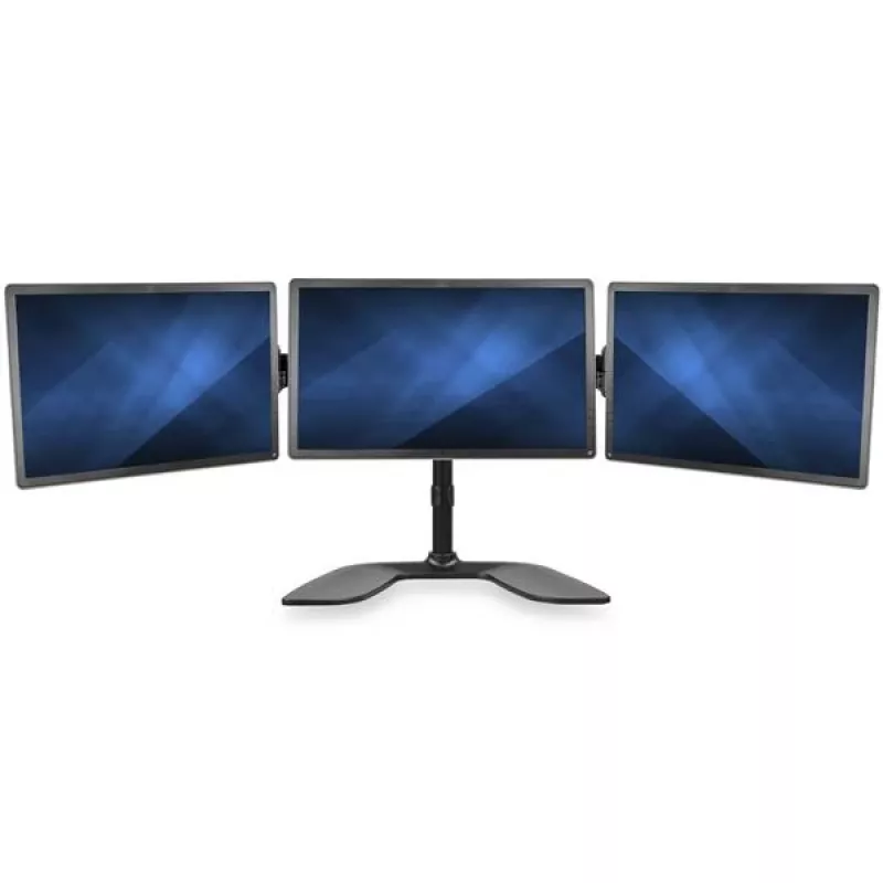 StarTech.com Triple-Monitor Desktop Stand - Articulating, Clamp, 24 kg, 33 cm (13 tolli), 68.6 cm (27 tolli), 100 x 100 mm, Must