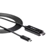 StarTech.com 6 jalga (2 m) USB-C–HDMI-kaabel – 4K 60 Hz USB USB-C–HDMI 2.0 videoadapterkaabel – Thunderbolt 3 ühilduv – sülearvuti HDMI-kuvari/ekraaniga – DP 1.2 Alt Mode HBR2 – must