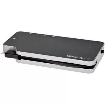 StarTech.com USB C Multiport Adapter – USB-C to 4K HDMI or VGA Video koos 100W Power Delivery Pass-through, 2-Port 10Gbps USB Hub, MicroSD, GbE – USB 3.1 Gen 2 USB-C Mini/Travel Dock