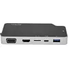StarTech.com USB C Multiport Adapter – USB-C to 4K HDMI or VGA Video koos 100W Power Delivery Pass-through, 2-Port 10Gbps USB Hub, MicroSD, GbE – USB 3.1 Gen 2 USB-C Mini/Travel Dock
