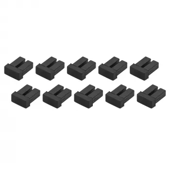 StarTech.com LC SFP tolmukatted - 10 tk pakend, LC, kumm, must, võrgulüliti, 18 mm, 15 mm