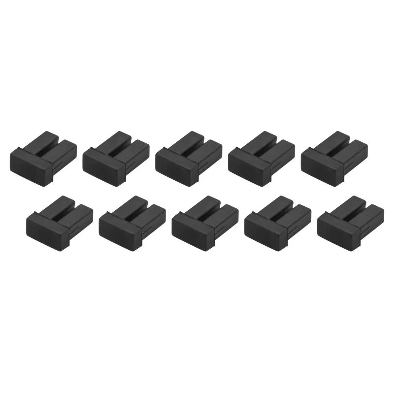 StarTech.com LC SFP tolmukatted - 10 tk pakend, LC, kumm, must, võrgulüliti, 18 mm, 15 mm
