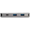 StarTech.com 3 pordiga USB-C jaotur, Gigabit Ethernet RJ45 GbE pordiga – 2x USB-A, 1x USB-C – SuperSpeed 10Gbps USB 3.1/3.2 Gen 2 USB-C jaotur – USB-siinitoiteline – alumiinium – töötab TB3-ga