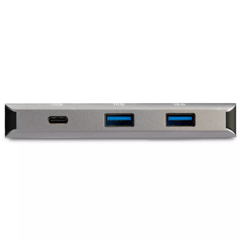 StarTech.com 3 pordiga USB-C jaotur, Gigabit Ethernet RJ45 GbE pordiga – 2x USB-A, 1x USB-C – SuperSpeed 10Gbps USB 3.1/3.2 Gen 2 USB-C jaotur – USB-siinitoiteline – alumiinium – töötab TB3-ga