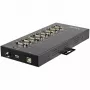 StarTech.com 8-pordiline jadasiin USB-RS232/RS485/RS422 adapter - tööstuslik USB 2.0 DB9 jadamuundurjaotur - IP30 reitinguga - DIN-liistule paigaldatav metallist jadasiin - 15 kV ESD kaitse