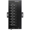 StarTech.com 8-pordiline jadasiin USB-RS232/RS485/RS422 adapter - tööstuslik USB 2.0 DB9 jadamuundurjaotur - IP30 reitinguga - DIN-liistule paigaldatav metallist jadasiin - 15 kV ESD kaitse