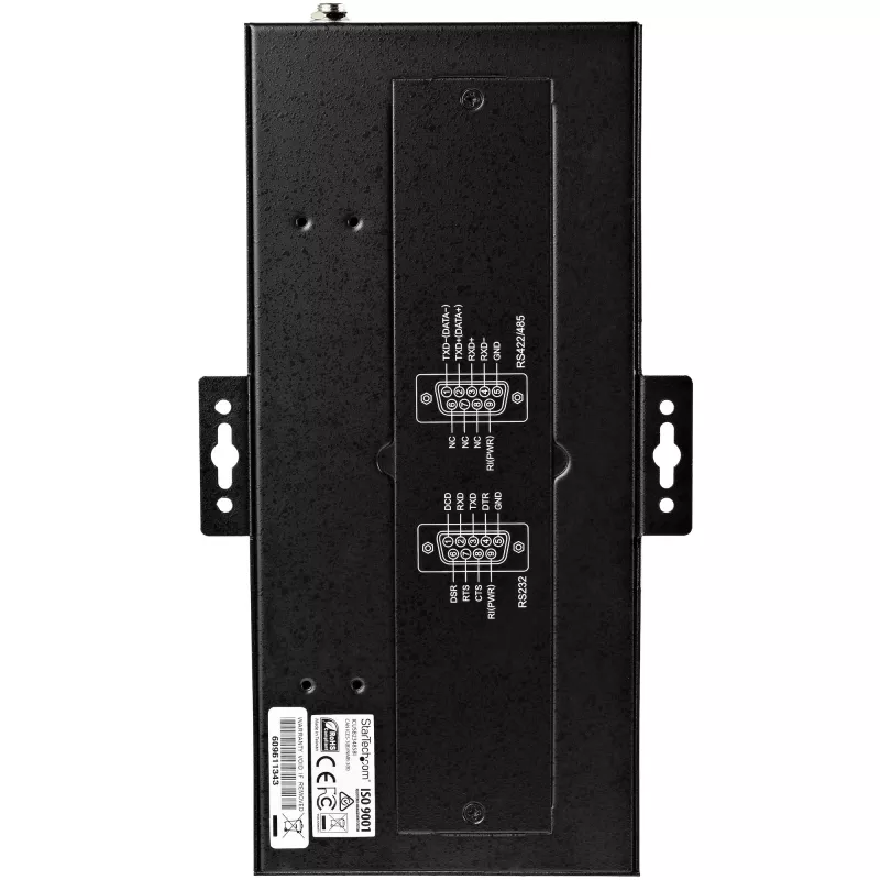 StarTech.com 8-pordiline jadasiin USB-RS232/RS485/RS422 adapter - tööstuslik USB 2.0 DB9 jadamuundurjaotur - IP30 reitinguga - DIN-liistule paigaldatav metallist jadasiin - 15 kV ESD kaitse