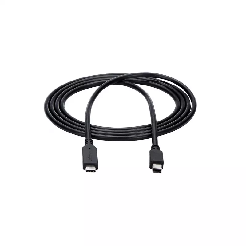 StarTech.com 6 ft. (1.8 m) USB-C - Mini DisplayPort kaabel - 4K 60Hz - Must